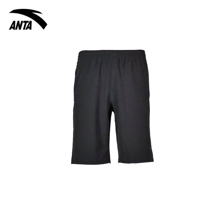 ANTA Men CrossTraining Half Pants Basic Black Lazada
