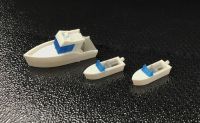 Outland Models Sea Yacht and Speedboat Set Z Scale 1:220 Railroad Scenery