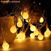 Timmo House ไฟลูกบอล LED 2M/3M/6M 10/20/40,ไฟเส้น USB สำหรับตกแต่งบ้านห้องไฟม่านตกแต่งสำหรับห้องนอนในร่มกลางแจ้งปาร์ตี้สวนสายตกแต่งงานเลี้ยง