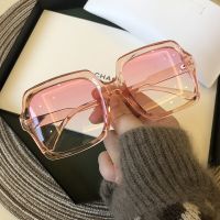 Vintage Oversize Square Sunglasses Women Luxury Brand Big Frame Women Sun Glasses Black Fashion Gradient Female Glasses