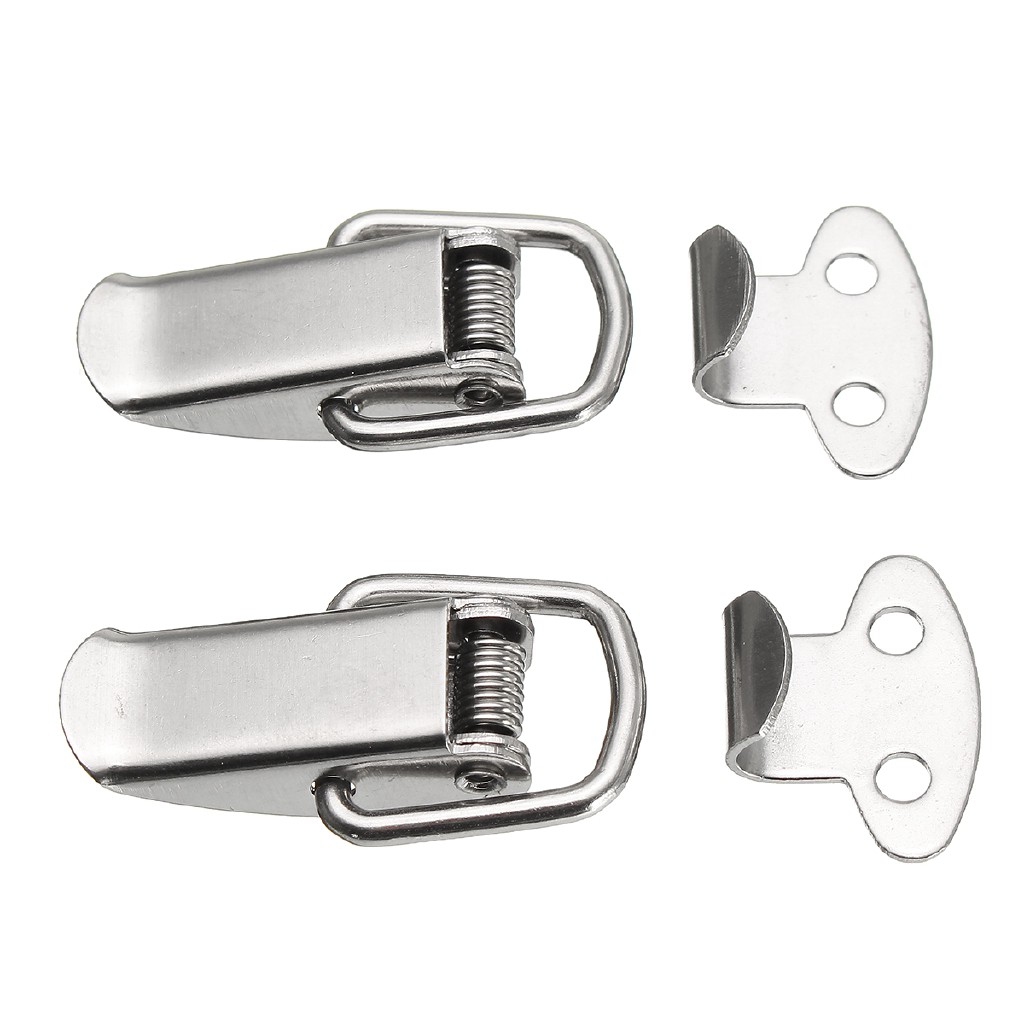 4Pcs Case Box Lock Toggle Latch Hasp Spring Loaded Latch Buckle Stainless Steel 