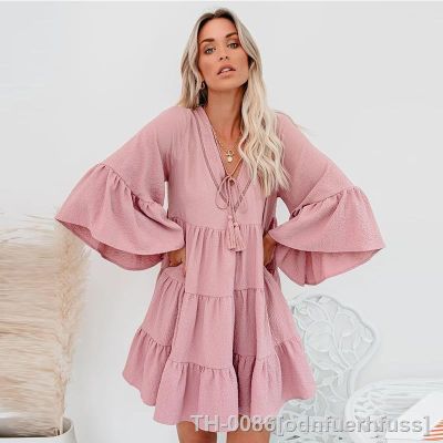 ✎❀⊙ Vestido de maternidade plissado feminino vestidos plissados para gravidez roupa manga comprida solto casual fofo verão