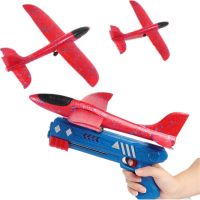 Airplane Toy One-Click Ejection Foam with 1 Pack Large Throwing Plane Flying for Kids Boys