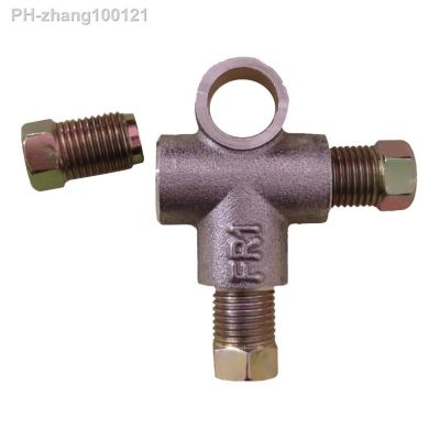 ☑ 10mm M10 3/16 Brake Line Tee Piece Connector Brake Pipe Fittings Brake T Cv Piece Tee With 3 Male