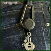 tuokaiguoji ID Card Key CHAIN lanyard คลิปกุญแจแหวนยืดหดได้ดึงพวงกุญแจหนัก