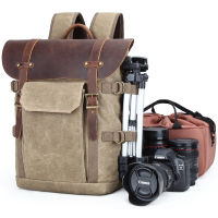 Crossten Camera Photo Batik Waterproof Canvas Portable Scratch-proof DSLR Video Backpack Bag for Canon Nikon Panasonic