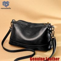 ZZOOI Genuine Leather Crossbody Bags For Women 2021 Trend Hand Bag Womens Branded Trending Shoulder Casual Black Handbags