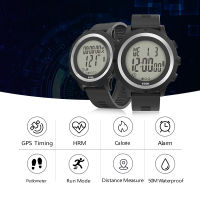 (ร้อน) EZON T909C GPS นาฬิกาสปอร์ตดิจิตอลสำหรับผู้ชายพร้อม Optical Monitor Pedometer Calorie Counter Chronograph 50M Waterproof