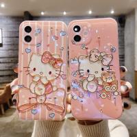 [Free Shipping] การ์ตูน น่ารัก โบว์ผูกปม Hello Kitty เคส iPhone 13 pro max 12 pro max 11 pro max se 2020 เคสมือถือ เคส ไอโฟน ip 7p 8plus 7plus 7 8 xr xs x max case ใหม่ หญิง คู่ ซิลิก้าเจล เปลือกนิ่ม เคส