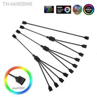 ﹍❍ Motherboard RGB SYNC Splitter 5V 3Pin ARGB/12V 4Pin RGB SYNC HUB Transfer Extension Cable For M/B ASUS GIGABYTE MSI