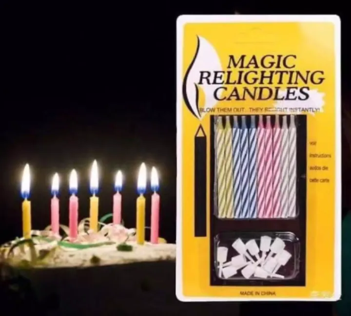 P.S SHOP Happy Party Night Magic Relighting Candles 10pcs Magic Candle