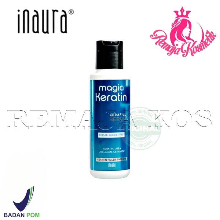 INAURA Magia Keratin Kerafill Serum 75ml Hair Vitamin Rambut Magic ...