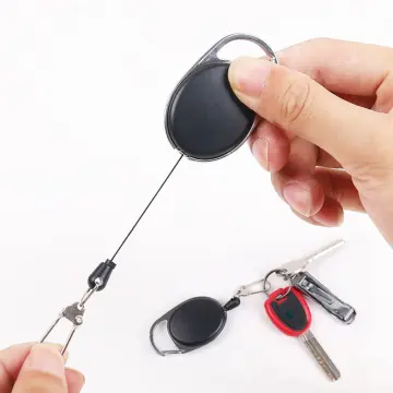 Fishing reel shape Belt Clip ID Card Badge Holder Key Ring Retractable  Keychain