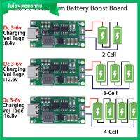 JUICYPEACHNU 18650 7.4โวลต์11.1โวลต์14.8โวลต์ เครื่องชาร์จ Li-ion 2S 3S 4S ชาร์จแบตเตอรี่ลิเธียม บอร์ดเพิ่มกำลัง เพิ่มโมดูล