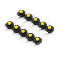 HITN 10pcs ไฟฉายสวิทช์ DC 12V 0.5A สวิทช์ปุ่มกด Micro PUSH แบบ self-LOCK