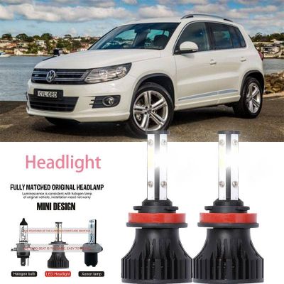 หลอดไฟหน้ารถยนต์ LED LAI 40w 6000k สีขาว สําหรับ VW Tiguan Allspace(BW2) 2017-2023 รับประกัน 10 เดือน