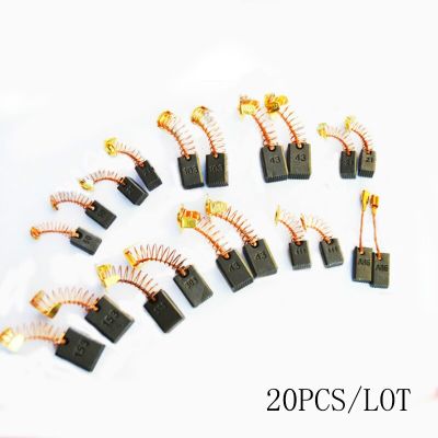 High-quality! 20PCS/LOT Carbon Brushes For Bosch For Makita etc Electric hammer  Cutting machine  Angle grinder  Circular saws Rotary Tool Parts Acces