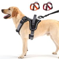 Adjustable Dog Harness Vest Mesh Nylon Pet Vest No Pull Reflective Harness for Small Medium Large Dogs With Handle Pitbull Pug Leashes