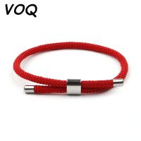 VOQ Hot Selling Lucky Red String Transit Bracelets for Men and Women Couples Adjustable Bracelet Hand Knitted Jewelry Gift