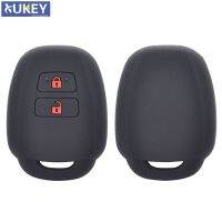 ☄℗ For Toyota Aqua Ractis Vitz RAV4 HiAce Land Cruiser Silicone Remote Key Case Fob Shell Cover Skin Holder 2 Button 2010-2019