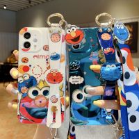 {OLI STUDIO} CuteCookie Monsters ElmoCase สำหรับ IphonePro13 7 8 XR 6 XR XSMAX Soft กันกระแทกสำหรับ Iphone11 Coque