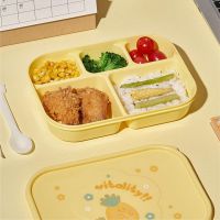 1PC Cute Lunch Box Cartoon Fruit Lunch Box Double Layer Bento Box Microwave Heated Lunch Box Student Picnic Box