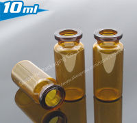 100Pcslot 10ml AmberBrown Injection Glass Vial With Flip Off Cap, 13oz Glass Bottle, 10cc Glass Containers