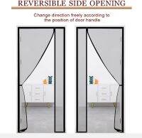 ม่านประตูแม่เหล็กแบบเปิดด้านข้างทำจากไฟเบอร์กลาสตาข่ายกันยุงตาข่ายกันยุงและแมลงขนาดพิเศษสำหรับหน้าร้อน
