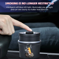 1PCS Car Ashtray Garbage Coin Storage Cup Container Ash Tray Styling Universal Size automatic light indicator ashtray cup2023