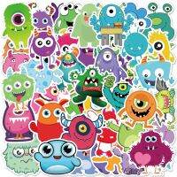 Cute Monster Cartoon Sticker 50 Pcs สติ้กเกอร์สัตว์ประหลาด  มอนสเตอร์ น่ารักๆ 50 ชิ้น สติ้กเกอร์ การ์ตูน ของเล่นเด็ก