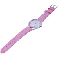 Women Fashion Retro Dial Leather Analog Quartz Bracelet Watch Item Color: Pink