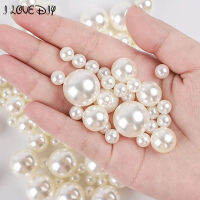 50-400Pcs/pack 3/4/6/8/10/12/mm White Ivory Plastic Pearl Beads for Jewelry Necklace Earrings Bracelet DIY Crafts Decoration