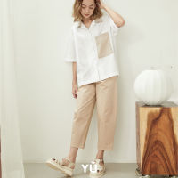 YU Structured Trouser Beige (สีเบจ)