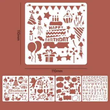 42PCS Stencils Letter and Number Template Reusable Washable Alphabet  Stencils Environment-friendly PP Art Craft Templates for Painting On Wood  Scrapbooking Fabric Wall Door Décor 