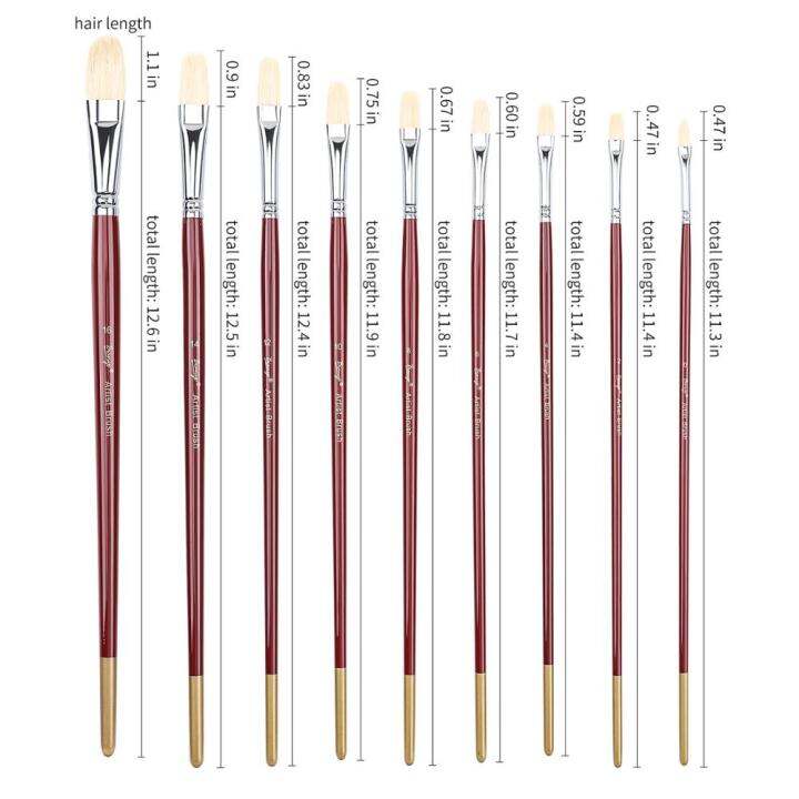 9pcs-artist-filbert-nylon-hair-acrylic-painting-brush-set-long-handle-school-drawing-tool-oil-acrylic-brush-for-art-supplies