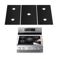 Gas Stove Burners Covers Non-Stick Reusable Gas Stove Liners Cooktop Scratch Protector Guards Heat Resistant Pad Durable