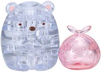 ญี่ปุ่น Beverly 3D คริสตัลปริศนา Sumikko Gurashi Shirokuma &amp; Furoshiki 17ชิ้นเรือโดยตรงจากญี่ปุ่น