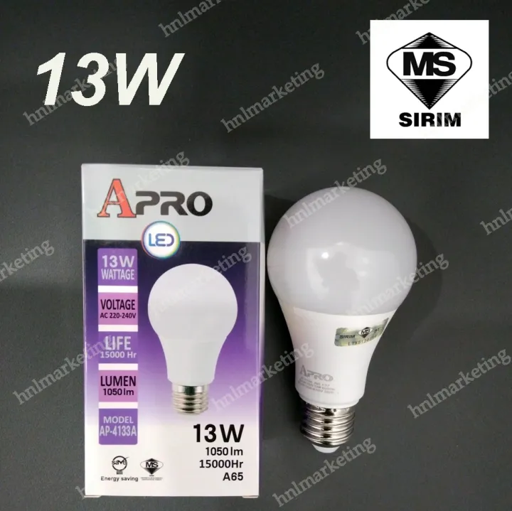 APRO 13W LED BULB E27 DAYLIGHT (10PCS) | Lazada