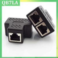 1 To 2 Ways Network Connector Network Cable Female Distributor Ethernet Splitter Extender Plug Adapter C For Laptop QB7LA