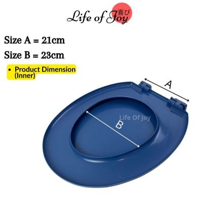 &lt;7Colors &gt; Toilet Bowl Color Seat and Cover with Screws Toilet Seat Plastic Jamban Seat Sitting Sign Cover ^