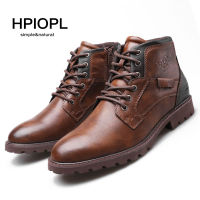 HPIOPL3998 รองเท้าบูทมาร์ตินรองเท้าบูทผู้ชายรองเท้าบูทสั้นซิปไซส์ใหญ่รองเท้าผู้ชายรองเท้าข้อสูงสำหรับฤดูใบไม้ร่วงและฤดูหนาว รองเท้าบูททำงานทะเลทราย ~