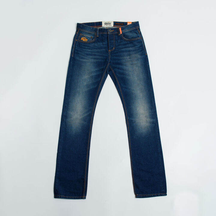 superdry-new-officer-slim-กางเกงยีนส์-สำหรับผู้ชาย-สี-monty-blue-lite