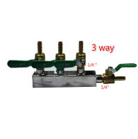 6 - Way Homebrew Co2 Air Gas Distribution Manifold Splitter Draft เบียร์ Kegerator 14 "Barb