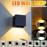 AC100-240V 6PCS Outdoor/Indoor IP65 Waterproof  Modern LED Wall Lamp Aluminum Adjustable Surface Mounted Cube Garden Porch Light