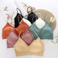 【jw】■﹉☃  SP CITY Sporty Invisible Push Up Top Seamless Bralette Chest Wire Brassiere