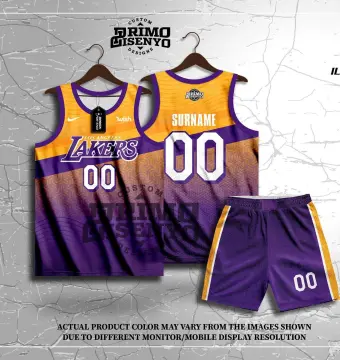 141 HG BLACK YELLOW LAKERS CONCEPT JERSEY FULL SUBLIMATION JERSEY