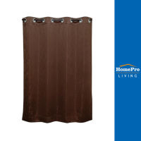 HomePro ผ้าม่าน EYELET  RIGO UV 140X160 ซม. สีน้ำตาลเข้ม แบรนด์ HOME LIVING STYLE