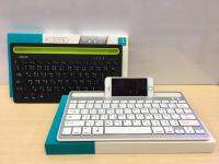 Oker Bluetooth Keyboard รุ่น IK-3280 สีดำ มาพร้อมแท่นวางมือถือ ของแท้ 100 %