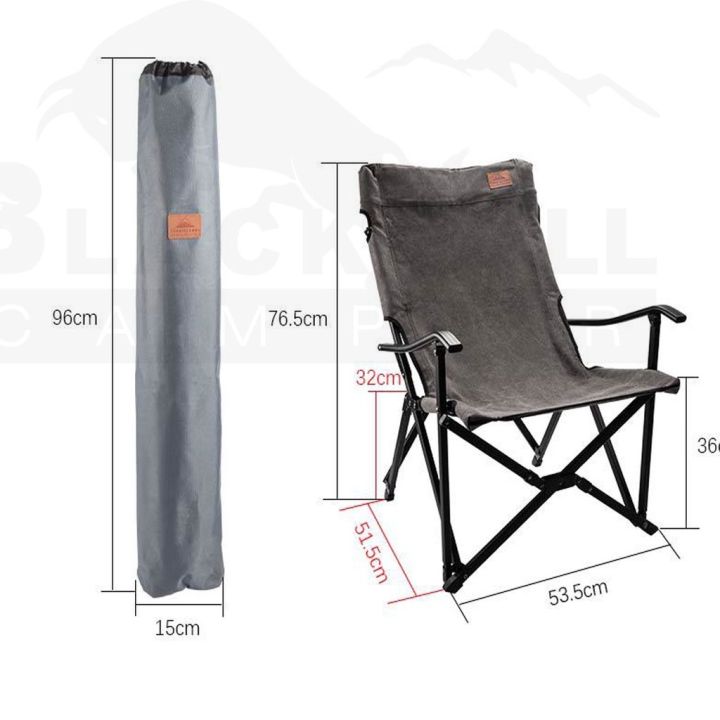 เก้าอี้campingmoon-f-1003-ผ้าcanvasเก้าอี้แคมป์ปิ้งพร้อมกระเป๋าจัดเก็บ