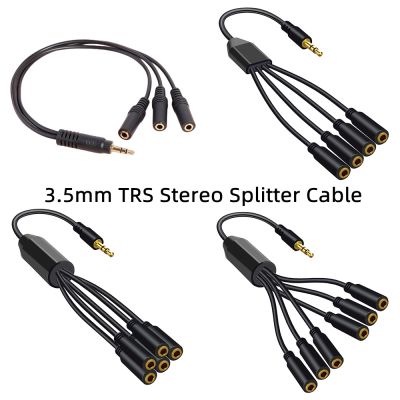 【CW】✗卐  Nku 3.5mm 1/8 Male To 2/3/4/5/6 Port 3.5 Female Jack Headphone Splitter Cable Stereo AUX Audio for TV MP3